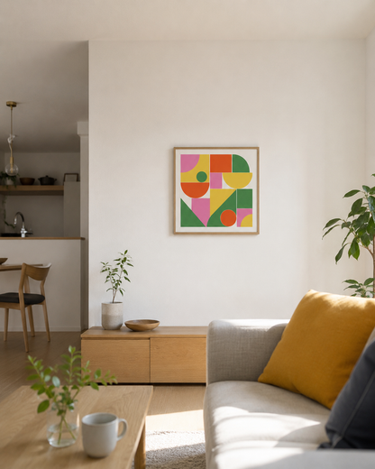 Shape Harmony 03 – Vivid Rhythmポスター（35×35cm/50×50cm）