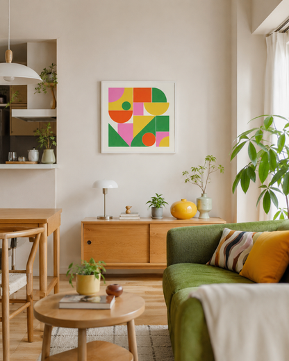 Shape Harmony 03 – Vivid Rhythmポスター（35×35cm/50×50cm）