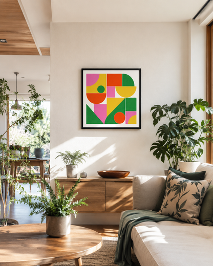 Shape Harmony 03 – Vivid Rhythmポスター（35×35cm/50×50cm）
