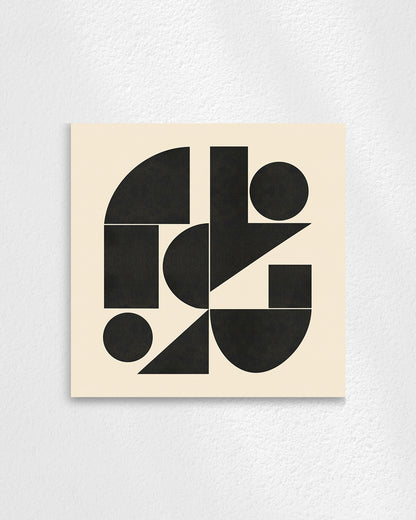 Shape Harmony 04 – Black Formポスター（35×35cm/50×50cm）