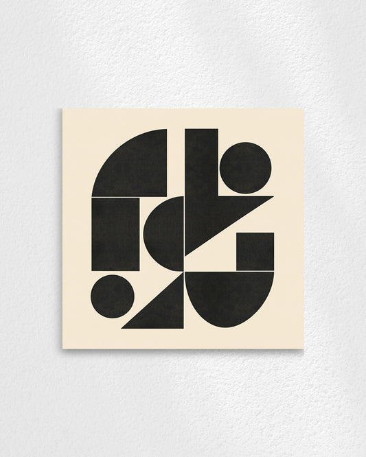 Shape Harmony 04 – Black Formポスター（35×35cm/50×50cm）