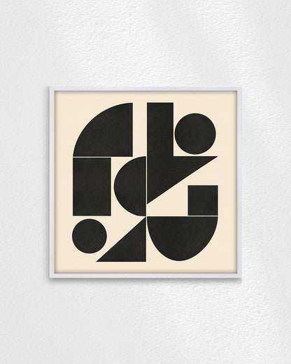 Shape Harmony 04 – Black Formポスター（35×35cm/50×50cm）