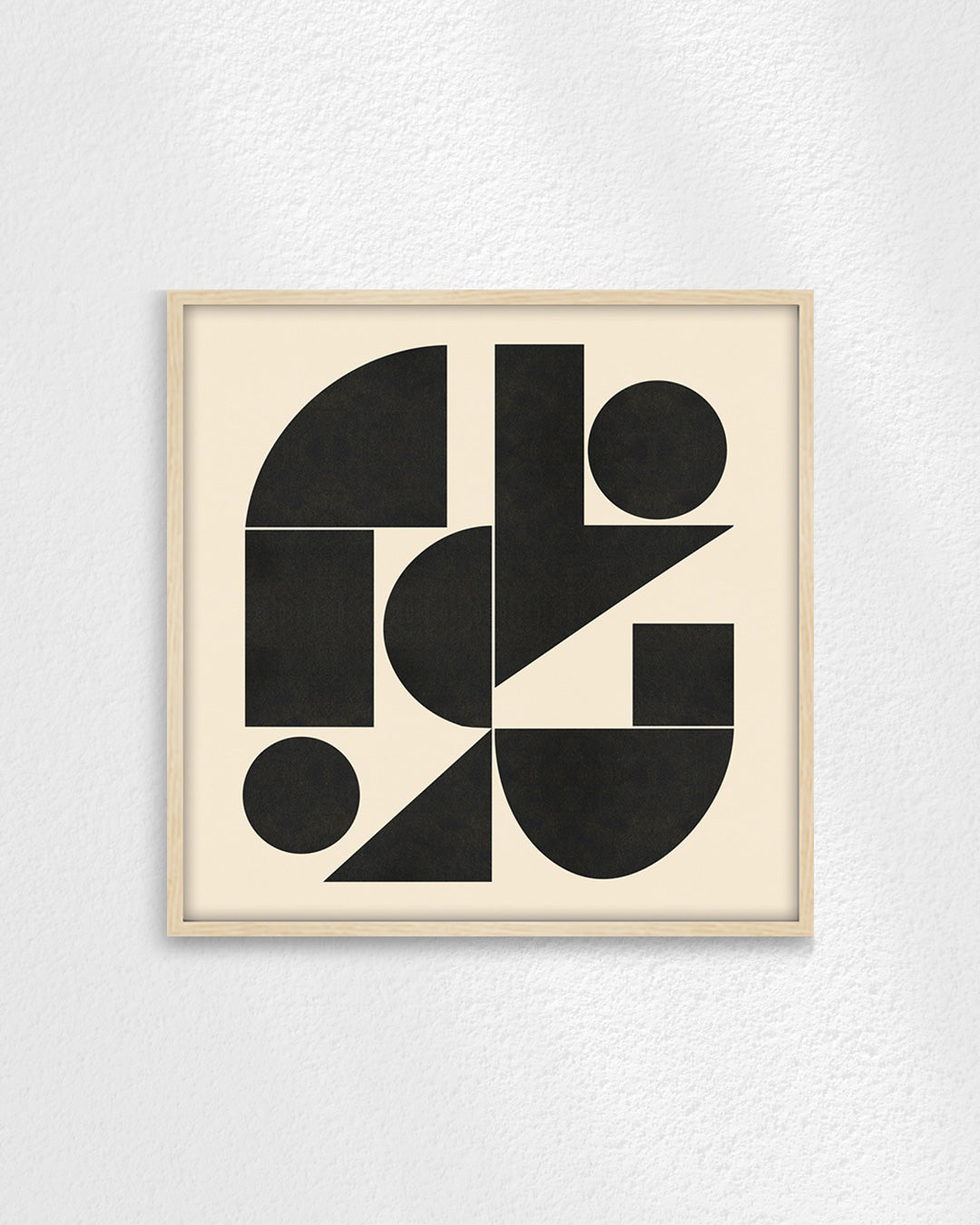 Shape Harmony 04 – Black Formポスター（35×35cm/50×50cm）