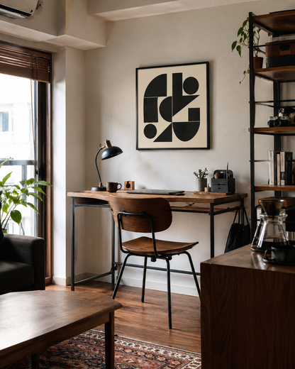 Shape Harmony 04 – Black Formポスター（35×35cm/50×50cm）