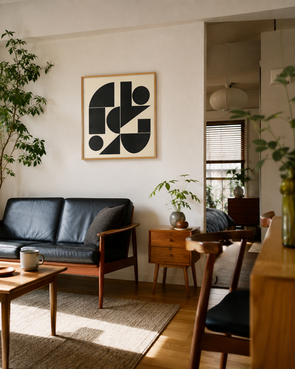 Shape Harmony 04 – Black Formポスター（35×35cm/50×50cm）