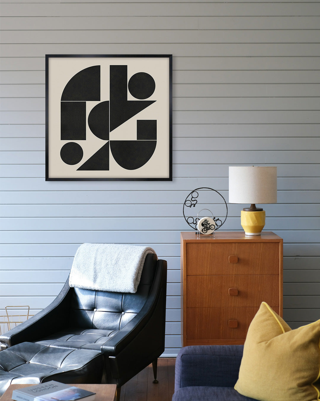 Shape Harmony 04 – Black Formポスター（35×35cm/50×50cm）