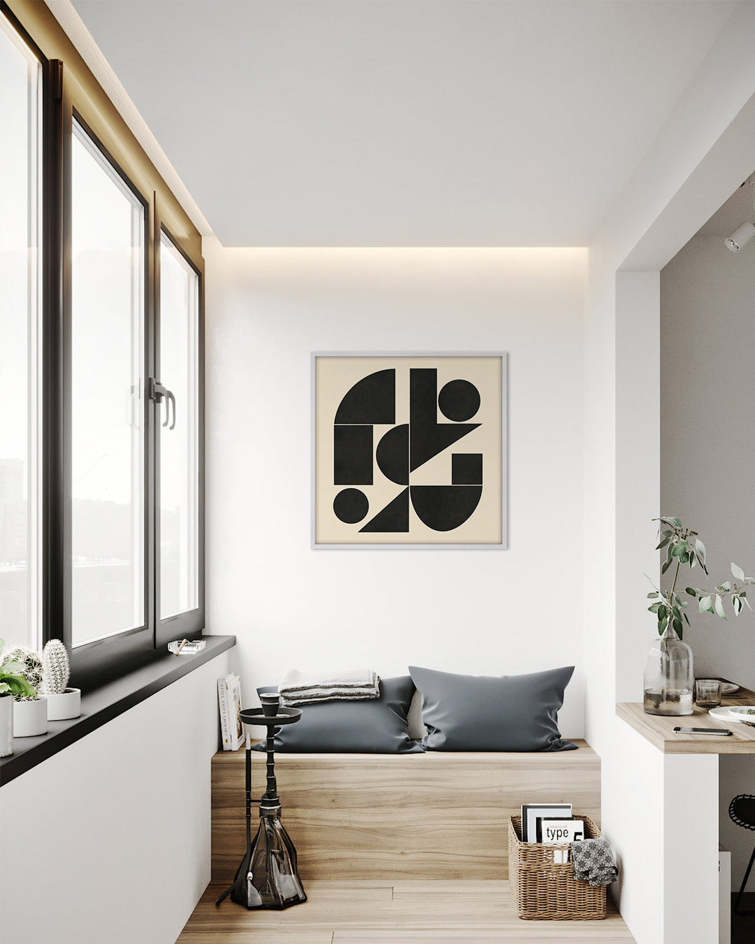 Shape Harmony 04 – Black Formポスター（35×35cm/50×50cm）