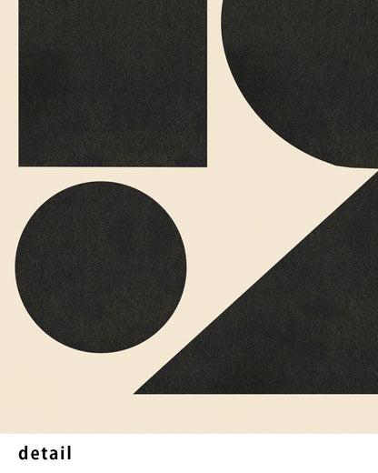 Shape Harmony 04 – Black Formポスター（35×35cm/50×50cm）