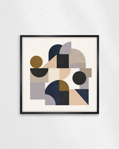 Shape Harmony 05 – Quiet Layerポスター（35×35cm/50×50cm）