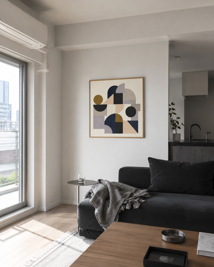 Shape Harmony 05 – Quiet Layerポスター（35×35cm/50×50cm）