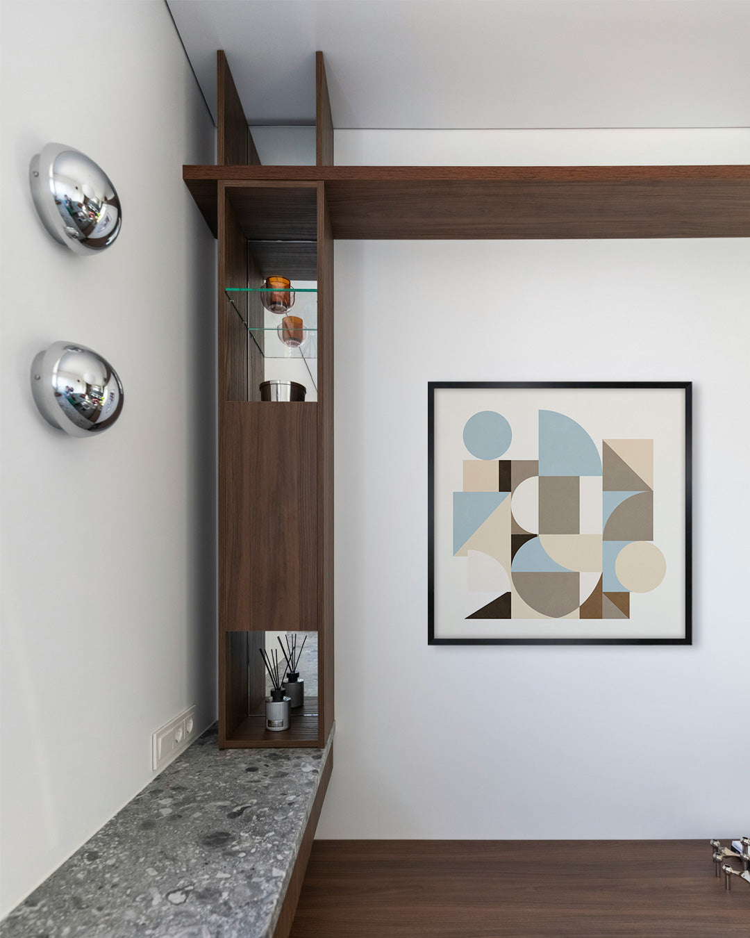Shape Harmony 06 – Airy Neutralポスター（35×35cm/50×50cm）