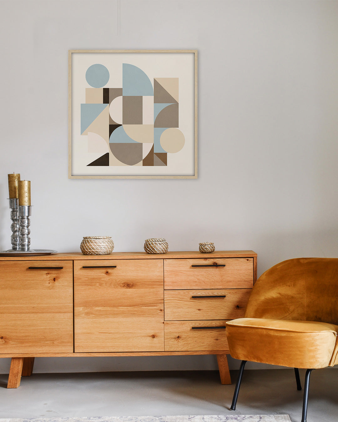 Shape Harmony 06 – Airy Neutralポスター（35×35cm/50×50cm）