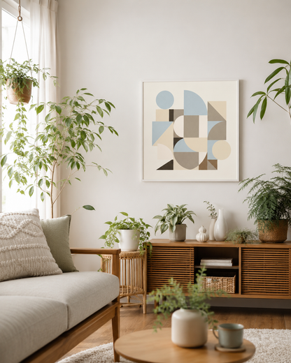 Shape Harmony 06 – Airy Neutralポスター（35×35cm/50×50cm）
