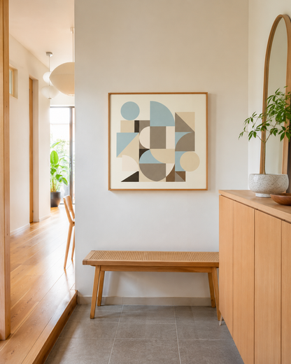 Shape Harmony 06 – Airy Neutralポスター（35×35cm/50×50cm）