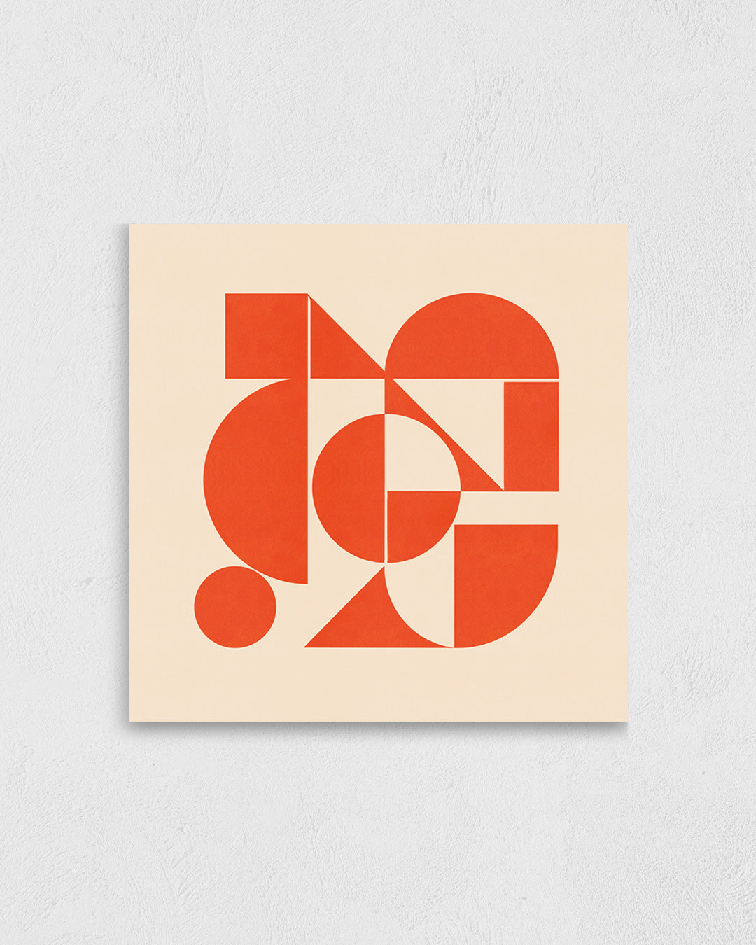 Shape Harmony 07 – Coral Pulseポスター（35×35cm/50×50cm）