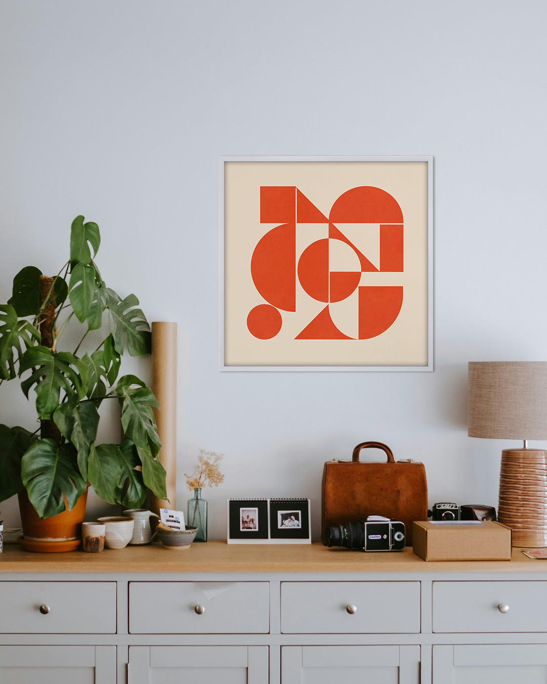 Shape Harmony 07 – Coral Pulseポスター（35×35cm/50×50cm）