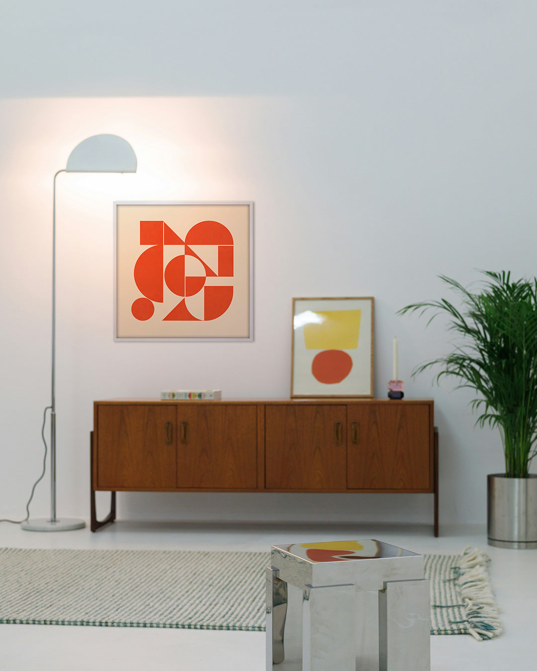 Shape Harmony 07 – Coral Pulseポスター（35×35cm/50×50cm）