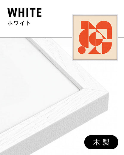 Shape Harmony 07 – Coral Pulseポスター（35×35cm/50×50cm）