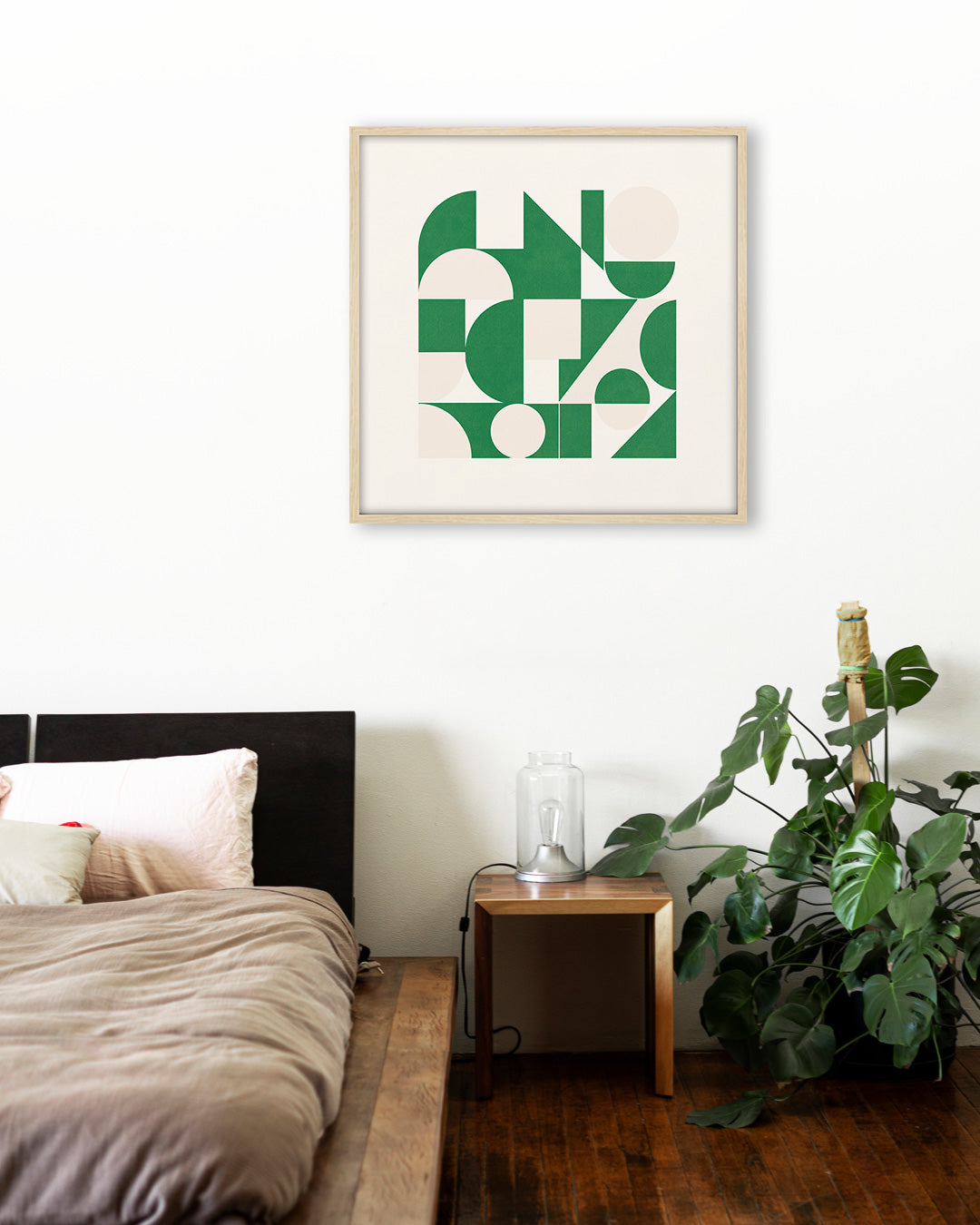 Shape Harmony 08 – Green Easeポスター（35×35cm/50×50cm）