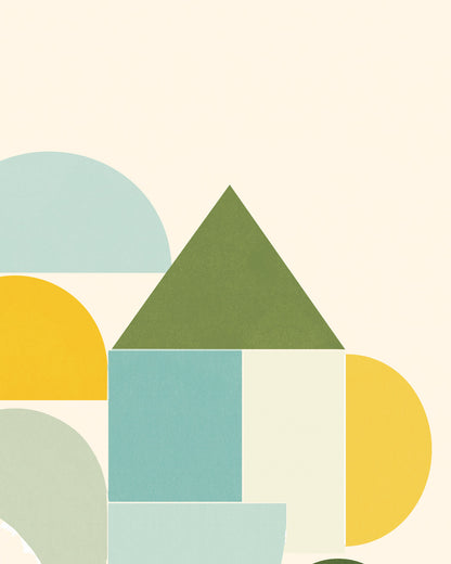 Shape Harmony 09 – Sunny Balanceポスター（35×35cm/50×50cm）