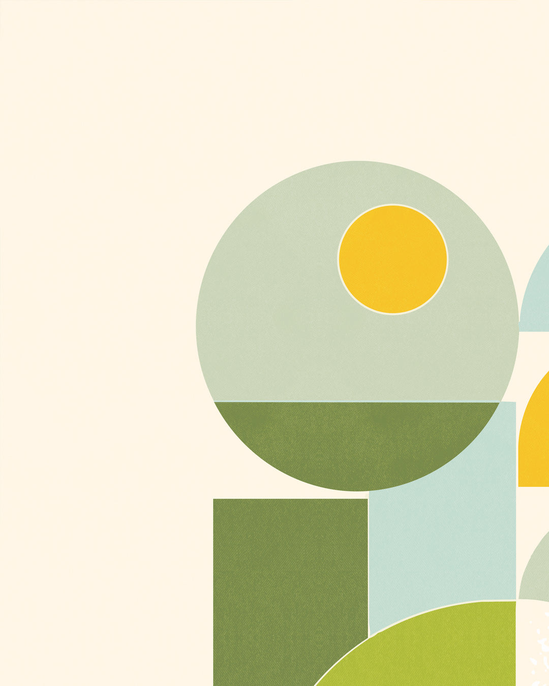 Shape Harmony 09 – Sunny Balanceポスター（35×35cm/50×50cm）