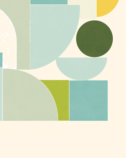 Shape Harmony 09 – Sunny Balanceポスター（35×35cm/50×50cm）