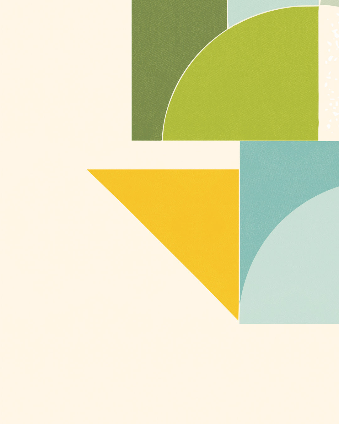 Shape Harmony 09 – Sunny Balanceポスター（35×35cm/50×50cm）