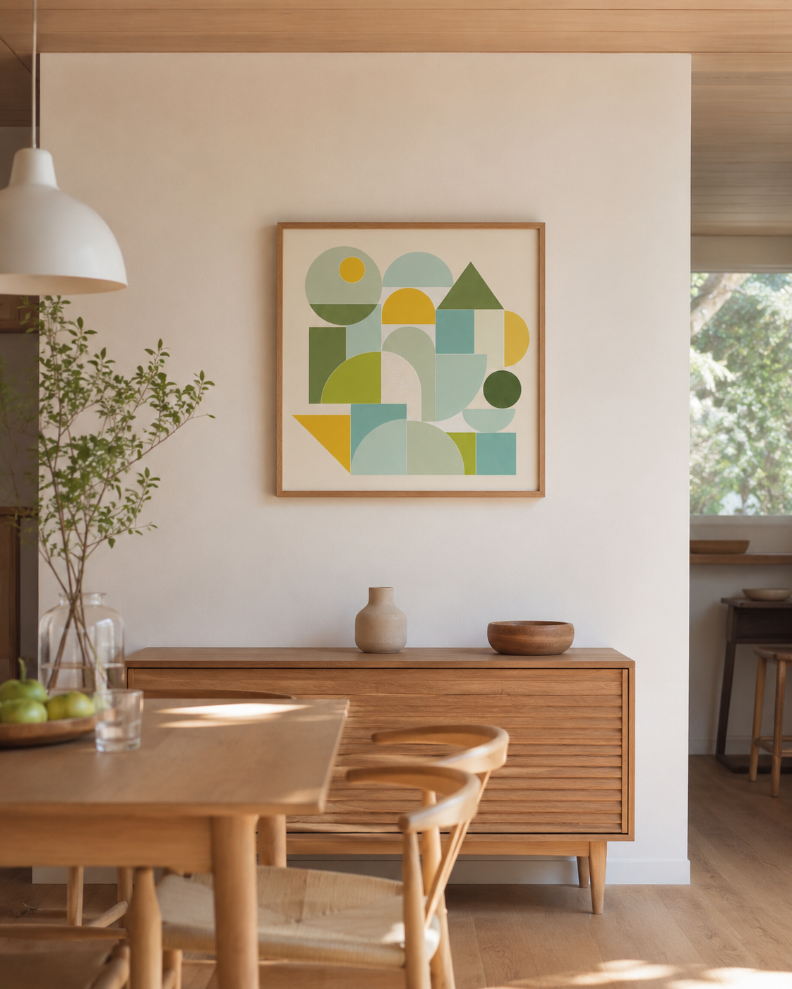 Shape Harmony 09 – Sunny Balanceポスター（35×35cm/50×50cm）