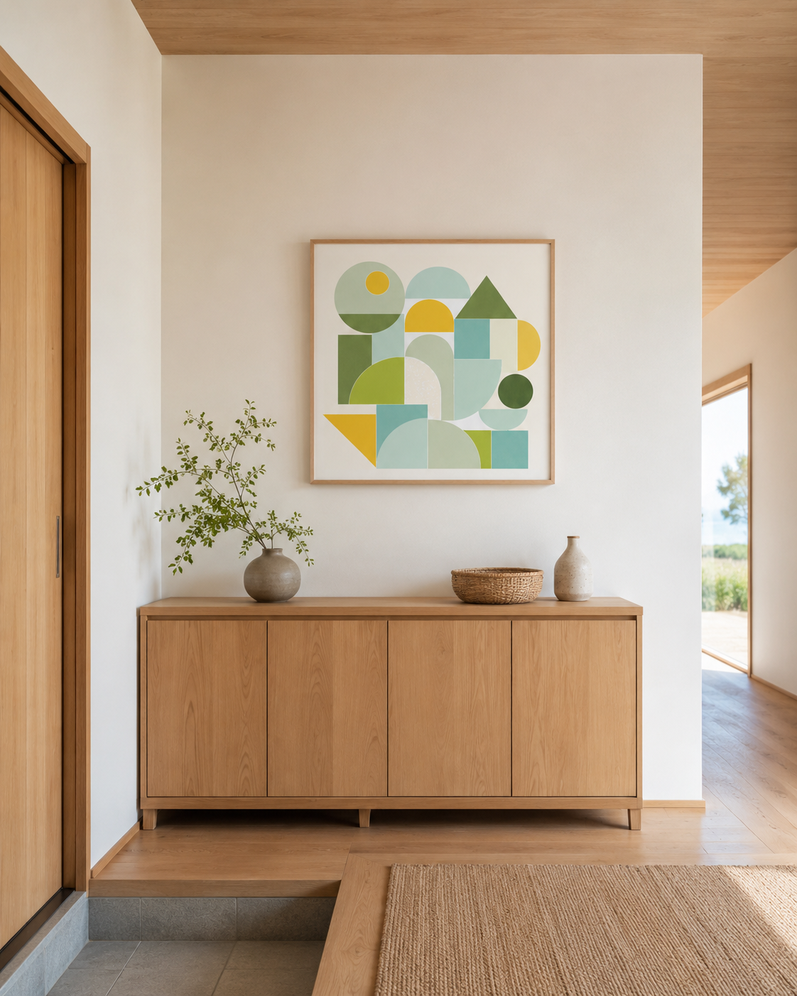 Shape Harmony 09 – Sunny Balanceポスター（35×35cm/50×50cm）