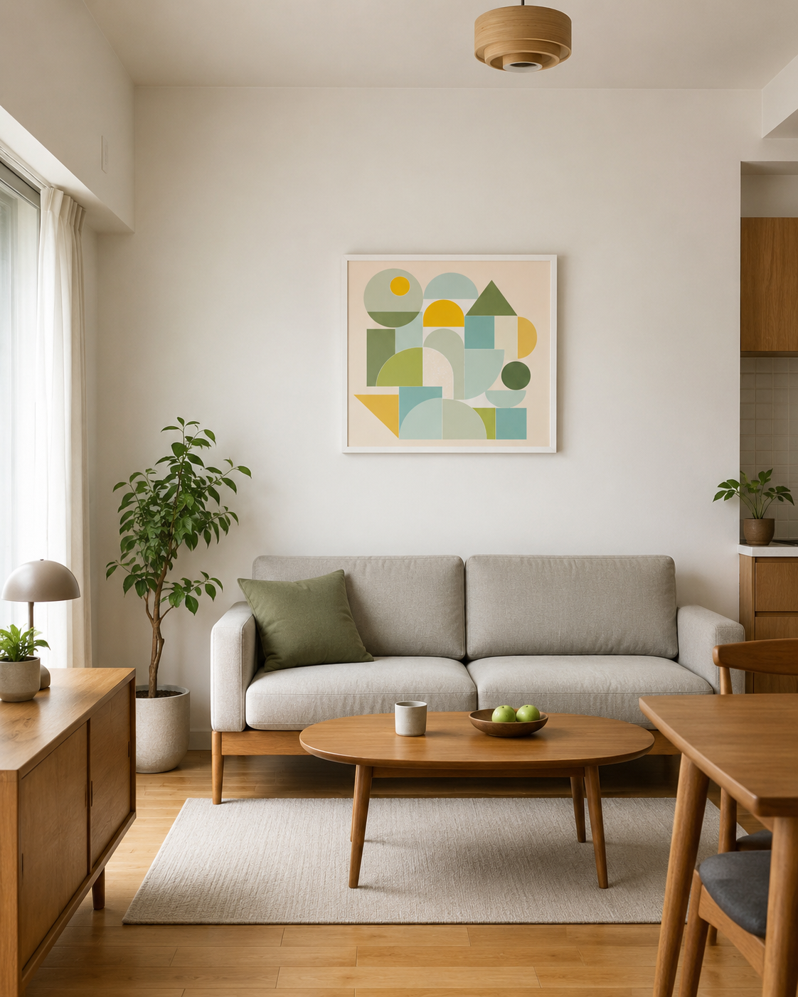 Shape Harmony 09 – Sunny Balanceポスター（35×35cm/50×50cm）