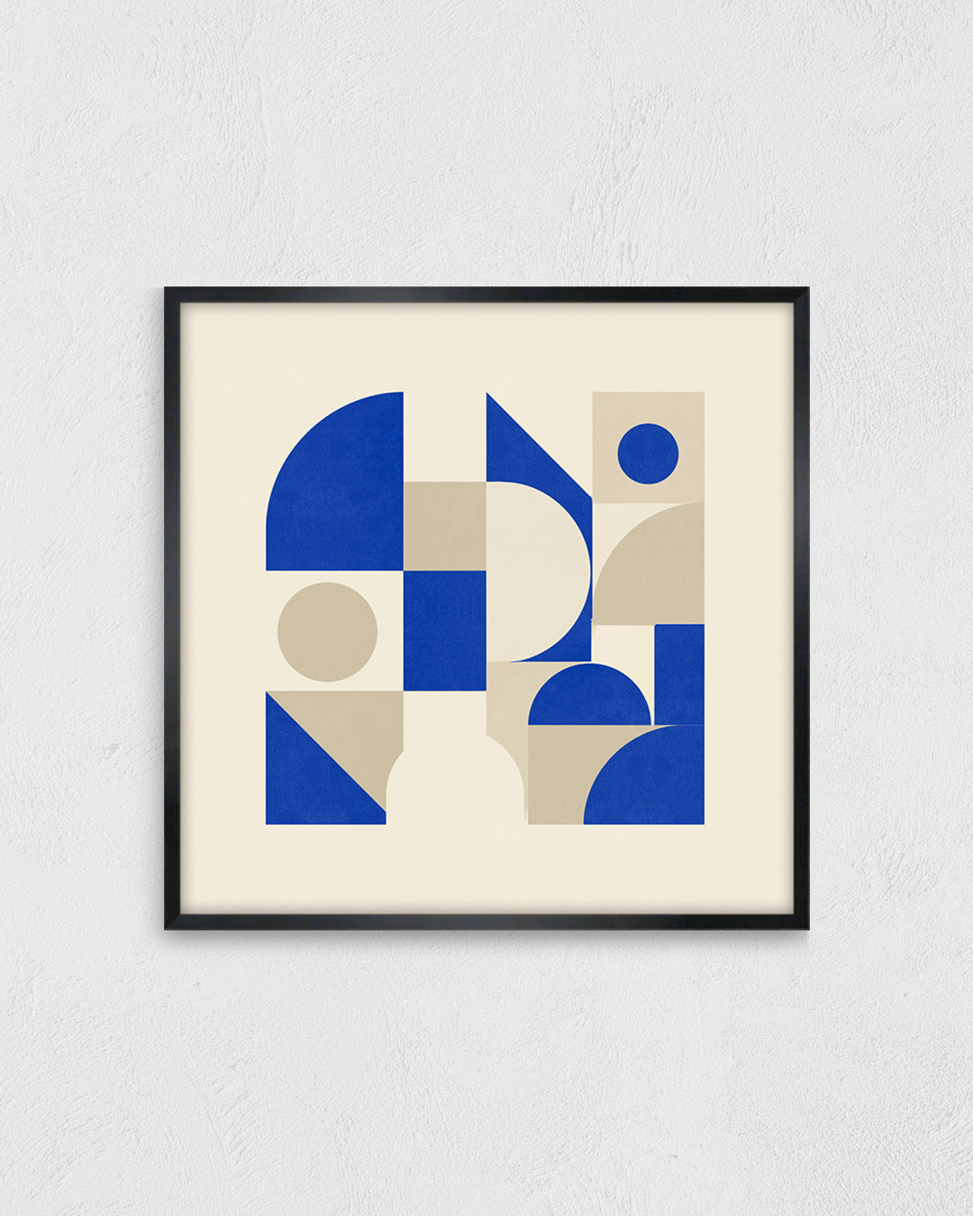 Shape Harmony 10 – Blue Rhythmポスター（35×35cm/50×50cm）