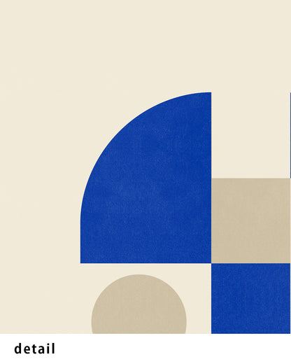 Shape Harmony 10 – Blue Rhythmポスター（35×35cm/50×50cm）