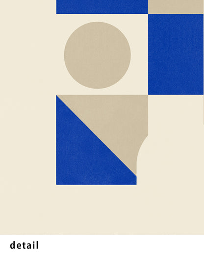 Shape Harmony 10 – Blue Rhythmポスター（35×35cm/50×50cm）