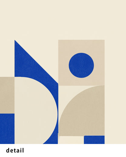 Shape Harmony 10 – Blue Rhythmポスター（35×35cm/50×50cm）