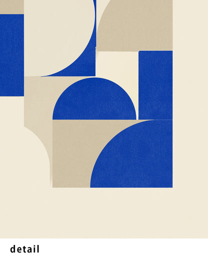 Shape Harmony 10 – Blue Rhythmポスター（35×35cm/50×50cm）