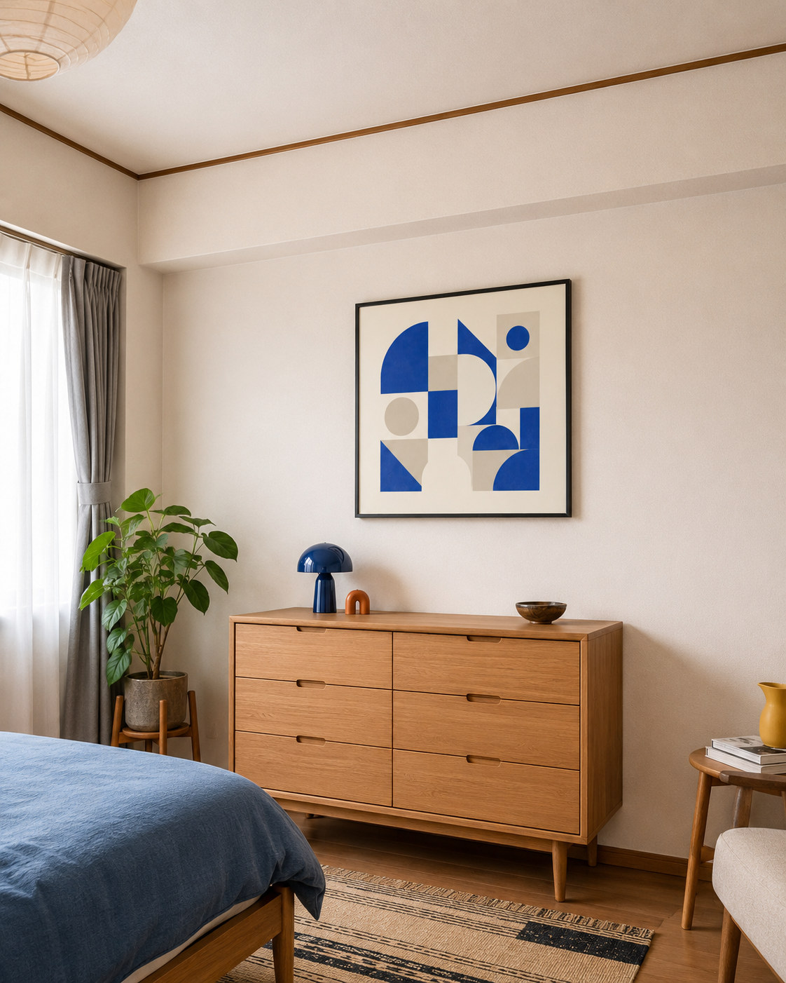 Shape Harmony 10 – Blue Rhythmポスター（35×35cm/50×50cm）