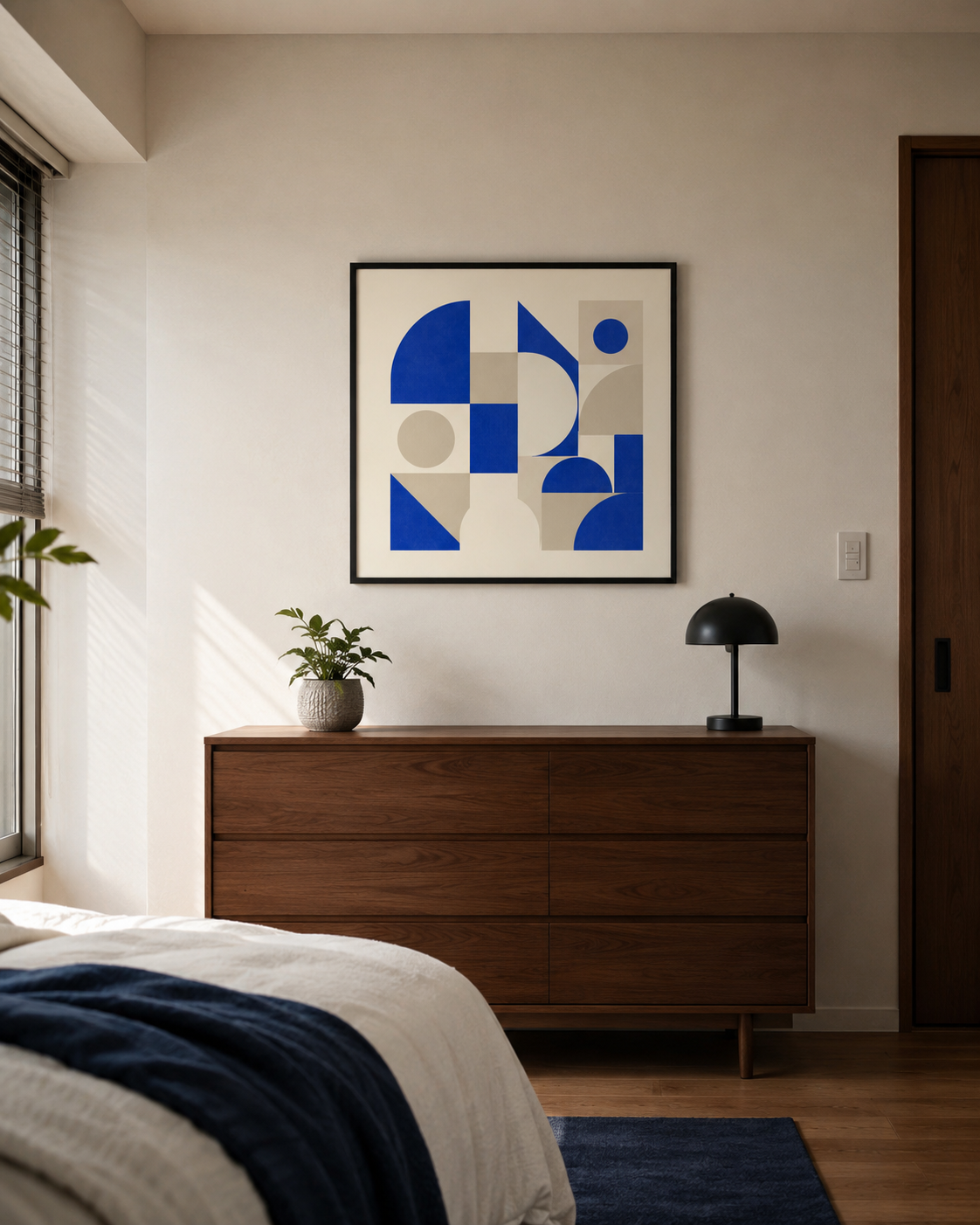 Shape Harmony 10 – Blue Rhythmポスター（35×35cm/50×50cm）