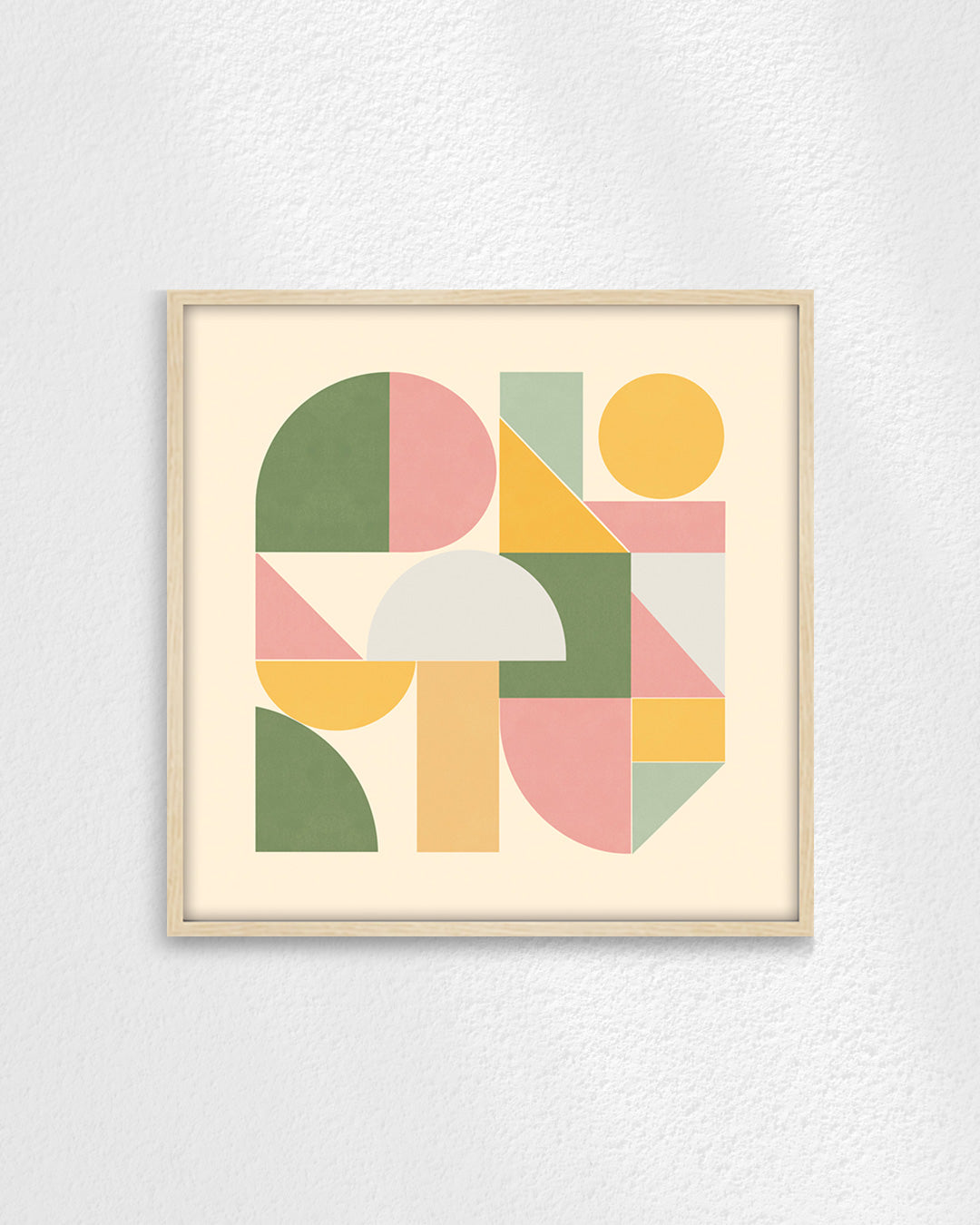 Shape Harmony 11 – Soft Bloomポスター（35×35cm/50×50cm）