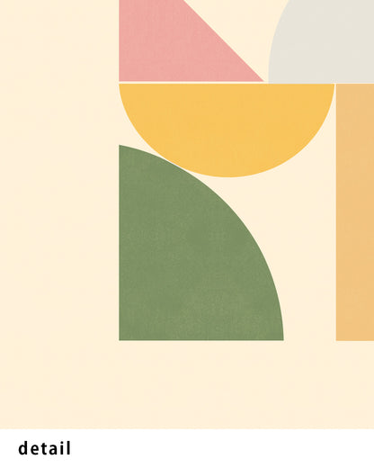 Shape Harmony 11 – Soft Bloomポスター（35×35cm/50×50cm）
