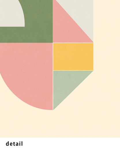 Shape Harmony 11 – Soft Bloomポスター（35×35cm/50×50cm）