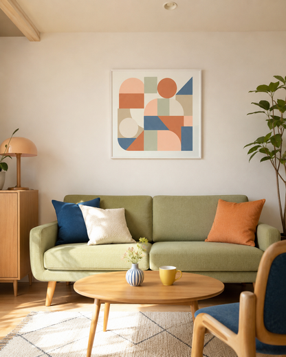 Shape Harmony 12 – Earthy Balanceポスター（35×35cm/50×50cm）