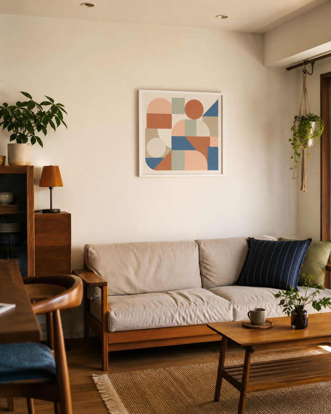 Shape Harmony 12 – Earthy Balanceポスター（35×35cm/50×50cm）