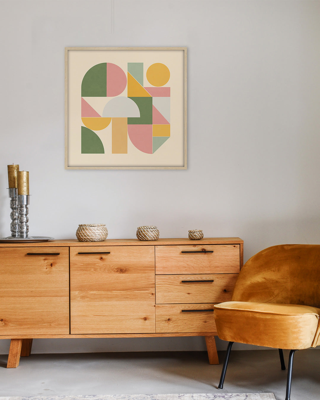 Shape Harmony 11 – Soft Bloomポスター（35×35cm/50×50cm）