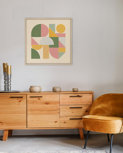 Shape Harmony 11 – Soft Bloomポスター（35×35cm/50×50cm）