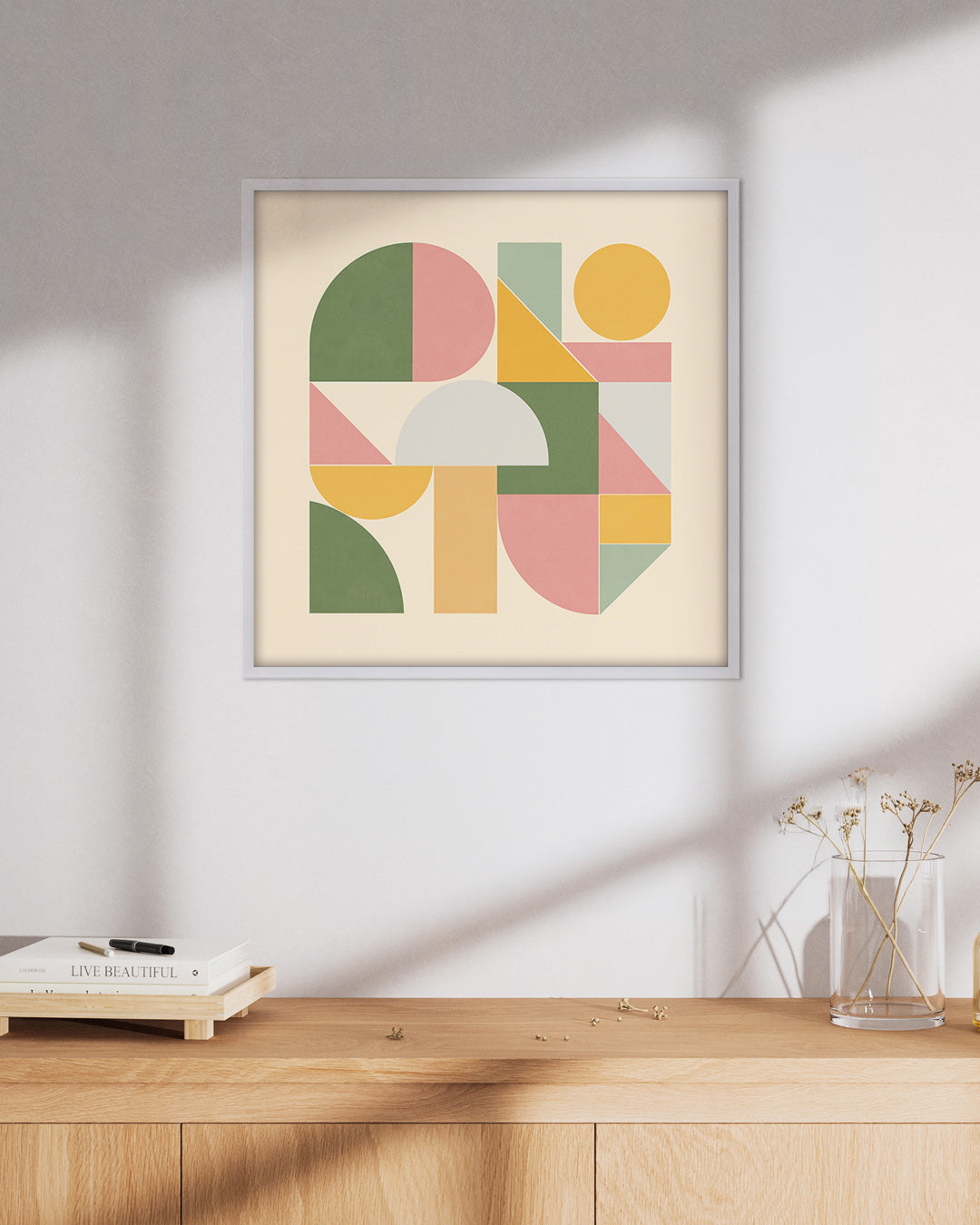 Shape Harmony 11 – Soft Bloomポスター（35×35cm/50×50cm）