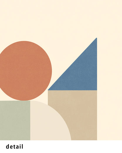 Shape Harmony 12 – Earthy Balanceポスター（35×35cm/50×50cm）