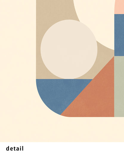 Shape Harmony 12 – Earthy Balanceポスター（35×35cm/50×50cm）