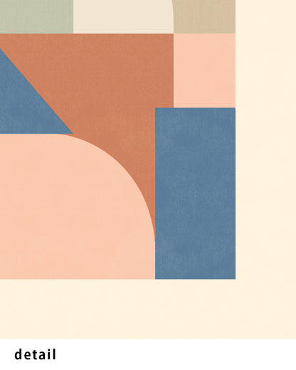 Shape Harmony 12 – Earthy Balanceポスター（35×35cm/50×50cm）
