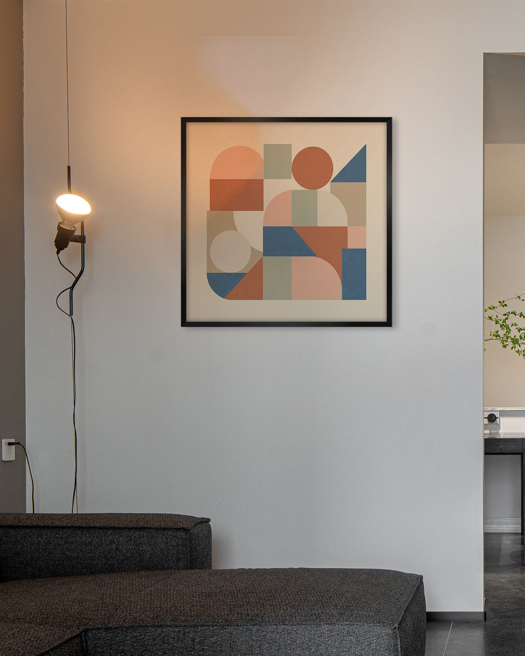 Shape Harmony 12 – Earthy Balanceポスター（35×35cm/50×50cm）