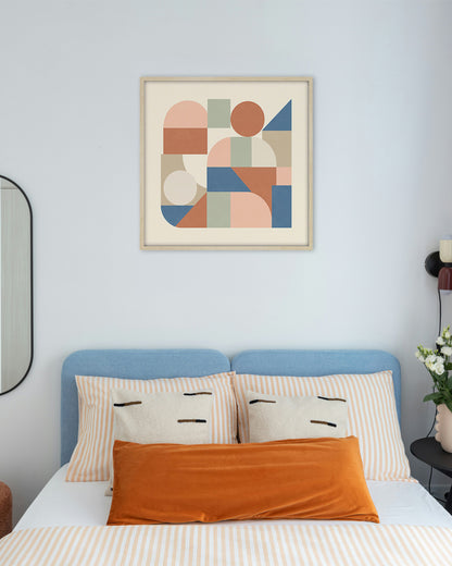 Shape Harmony 12 – Earthy Balanceポスター（35×35cm/50×50cm）